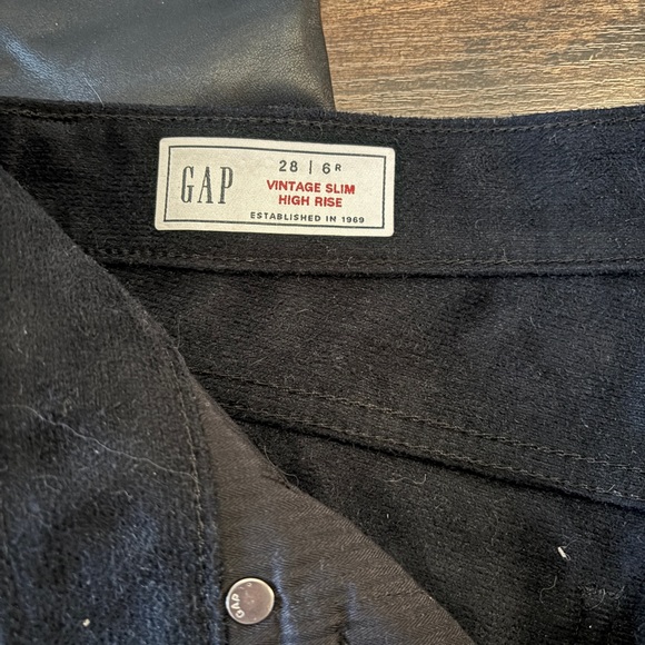 GAP Sleek Black Leather Pants - Picture 7 of 9
